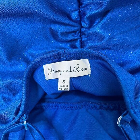 HONEY AND ROSIE SMALL BLUE MINI DRESS - Picture 5 of 5